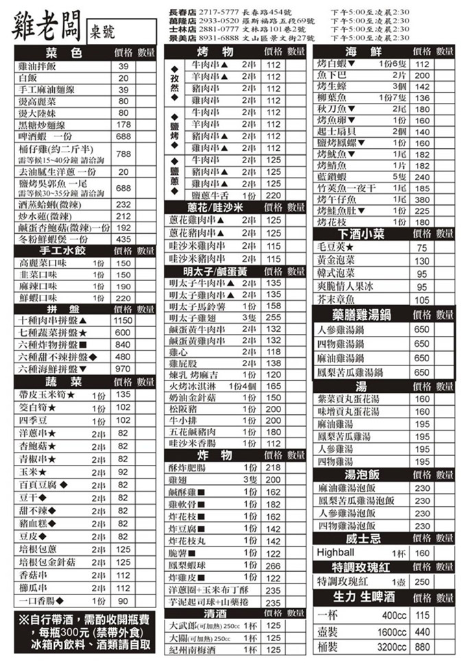 【台北景美桶仔雞】雞老闆桶仔雞景美店 烤雞串燒熱炒，一次滿足！台北桶仔雞、景美美食推薦 @希薇亞の食在玩味